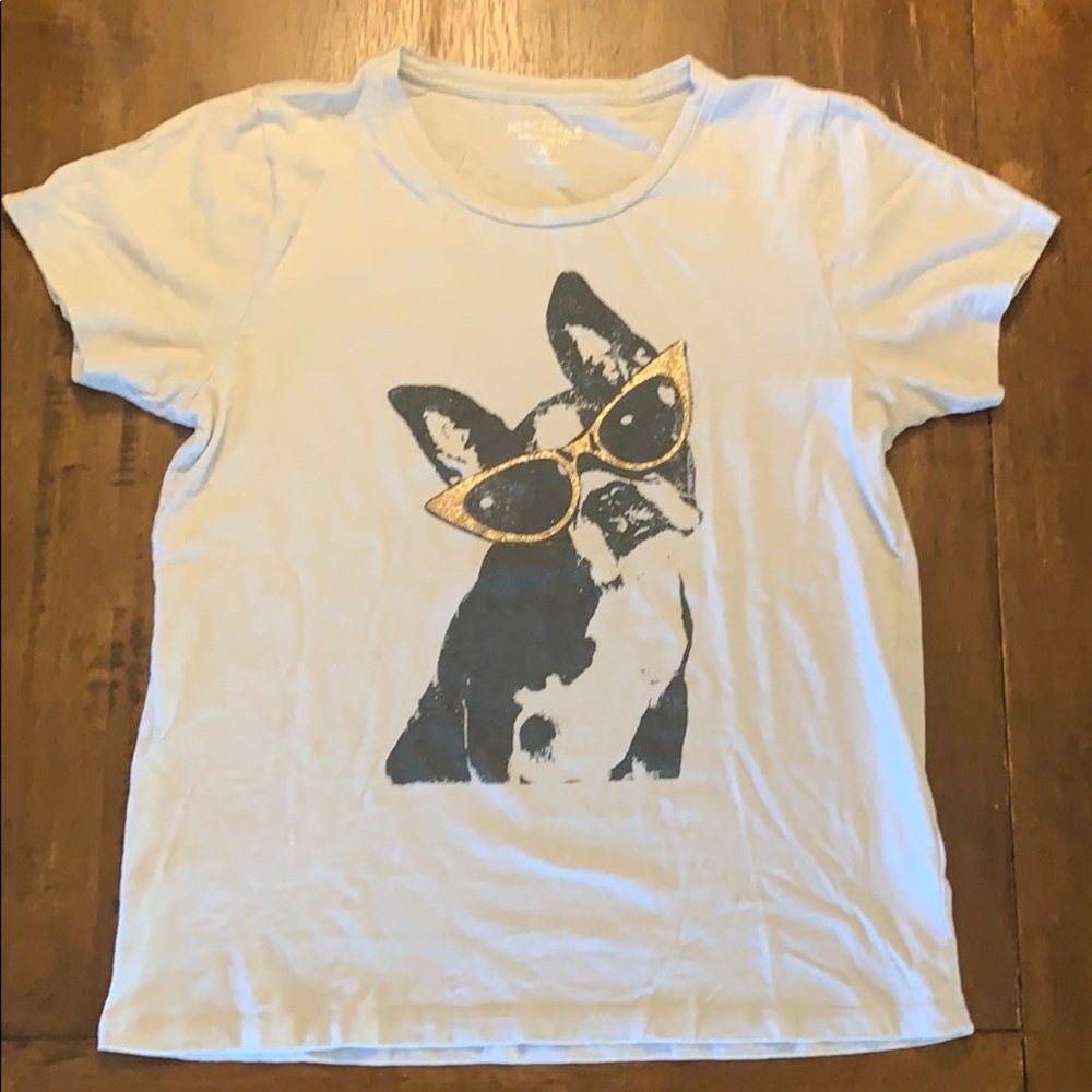 J.Crew Mercantile Dog with Sunglasses Tee